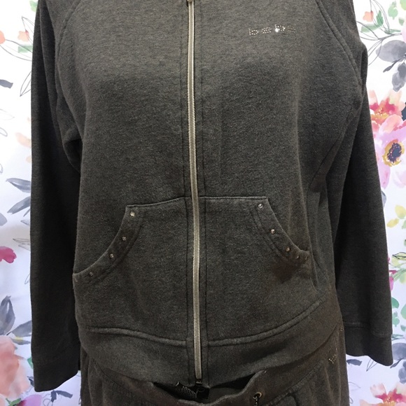 Bebe Womens Jacket and Pants Set with Rhimestones - Picture 3 of 11